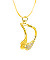 gold swimming necklace